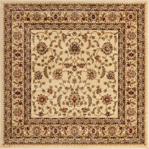 Cream 5' 3 x 5' 3 Voyage Square Area Rug
