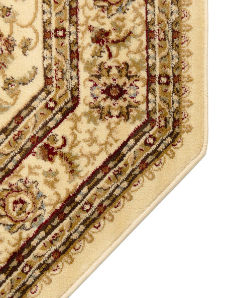 Cream 7' 10 x 7' 10 Voyage Octagon Area Rug Persian Inspired Classic Traditional Design Durable Carpet Mat for Home Interior Design for Sale at Rug Engine