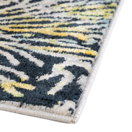 Blue 5' 3 x 8' Ariel Rectangle Area Rug 70% Polypropylene & 30% Polyester Easy Clean Living Room Bedroom Dining Office Carpet for Sale at Rug Engine