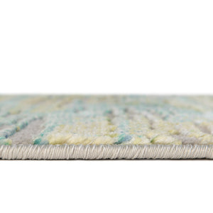 Blue 4' x 6' Ariel Rectangle Area Rug 70% Polypropylene & 30% Polyester Easy Clean Living Room Bedroom Dining Office Carpet for Sale at Rug Engine