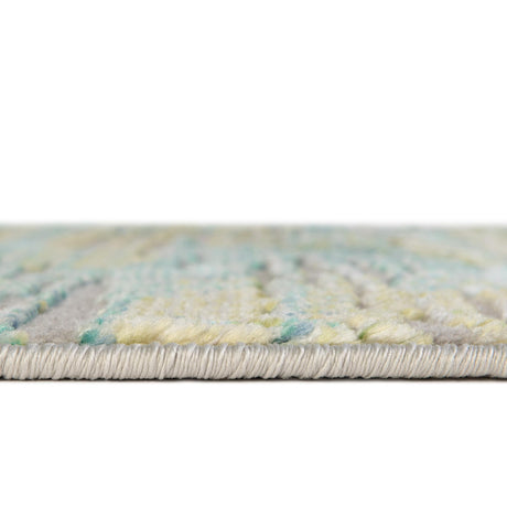 Blue 7' x 7' Ariel Round Area Rug 70% Polypropylene & 30% Polyester Easy Clean Living Room Bedroom Dining Office Carpet for Sale at Rug Engine
