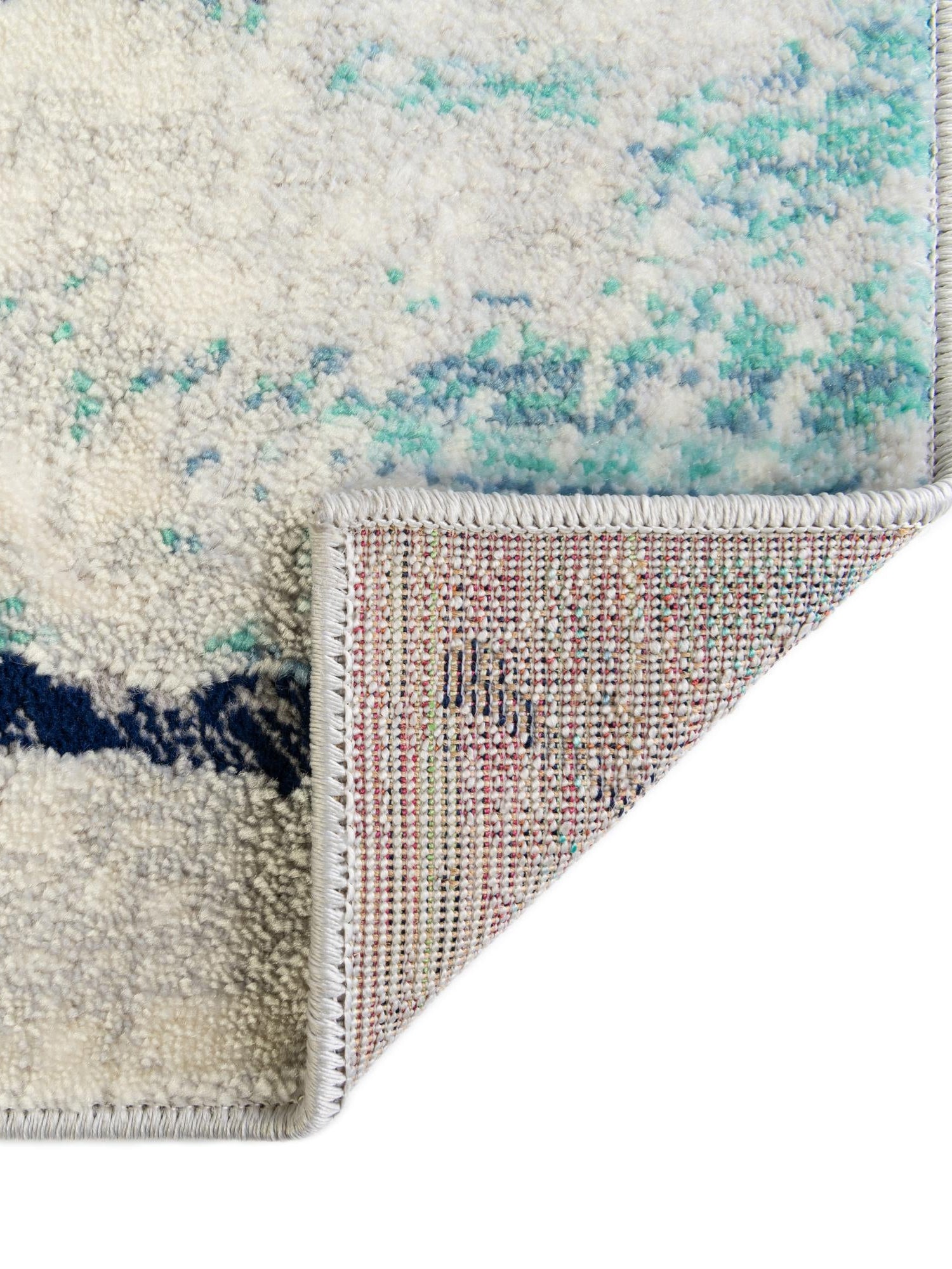 Blue 2' x 3' Ariel Rectangle Area Rug 70% Polypropylene & 30% Polyester Easy Clean Living Room Bedroom Dining Office Carpet for Sale at Rug Engine
