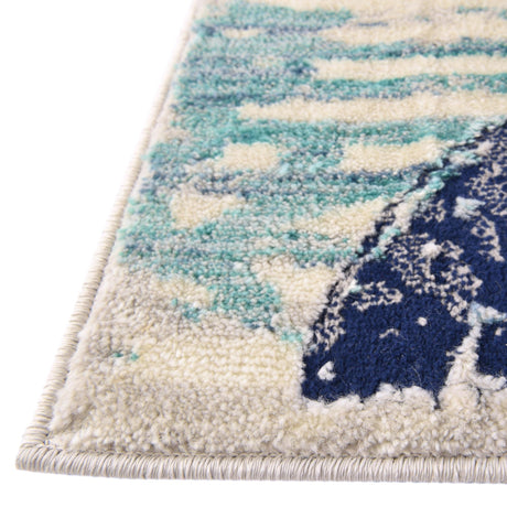 Multicolor 5' 3 x 8' Ariel Rectangle Area Rug 70% Polypropylene & 30% Polyester Easy Clean Living Room Bedroom Dining Office Carpet for Sale at Rug Engine