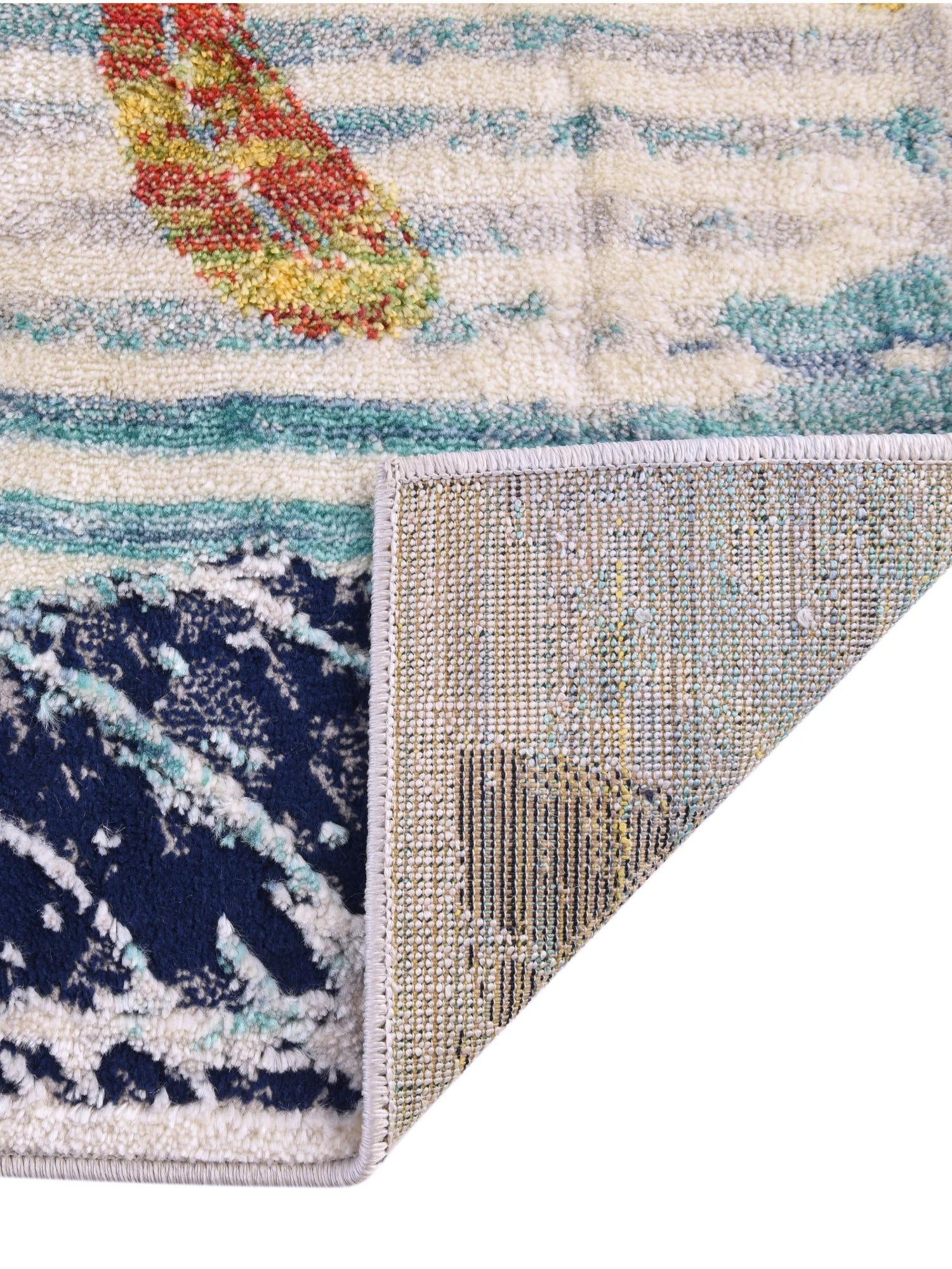 Multicolor 9' x 12' Ariel Rectangle Area Rug 70% Polypropylene & 30% Polyester Easy Clean Living Room Bedroom Dining Office Carpet for Sale at Rug Engine