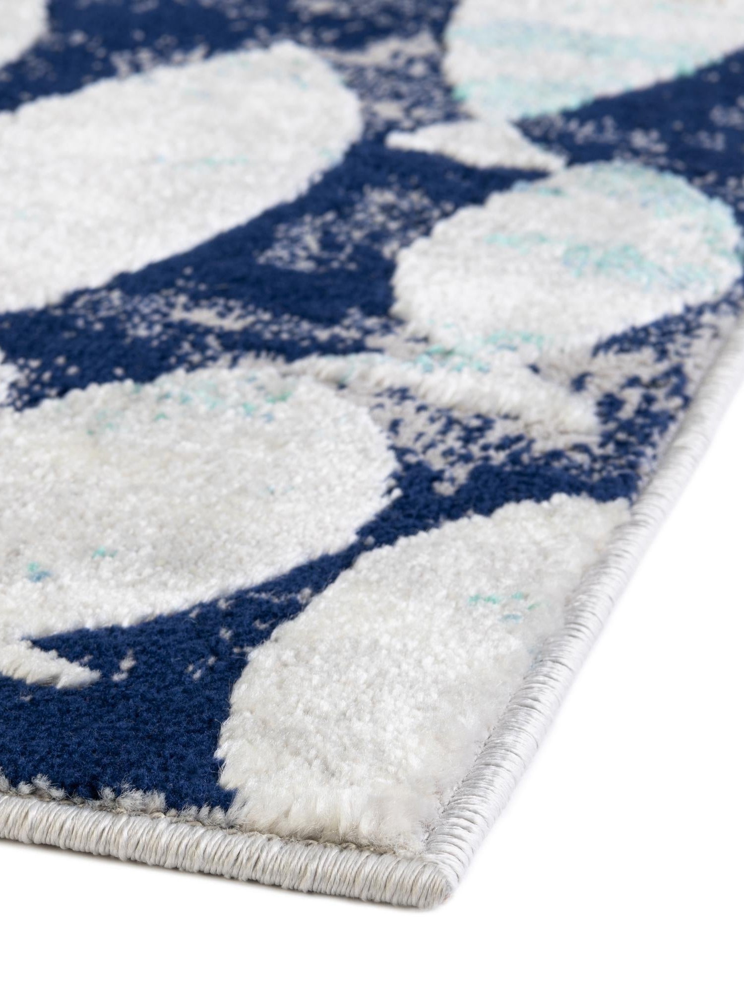 Blue 9' x 12' Ariel Rectangle Area Rug 70% Polypropylene & 30% Polyester Easy Clean Living Room Bedroom Dining Office Carpet for Sale at Rug Engine
