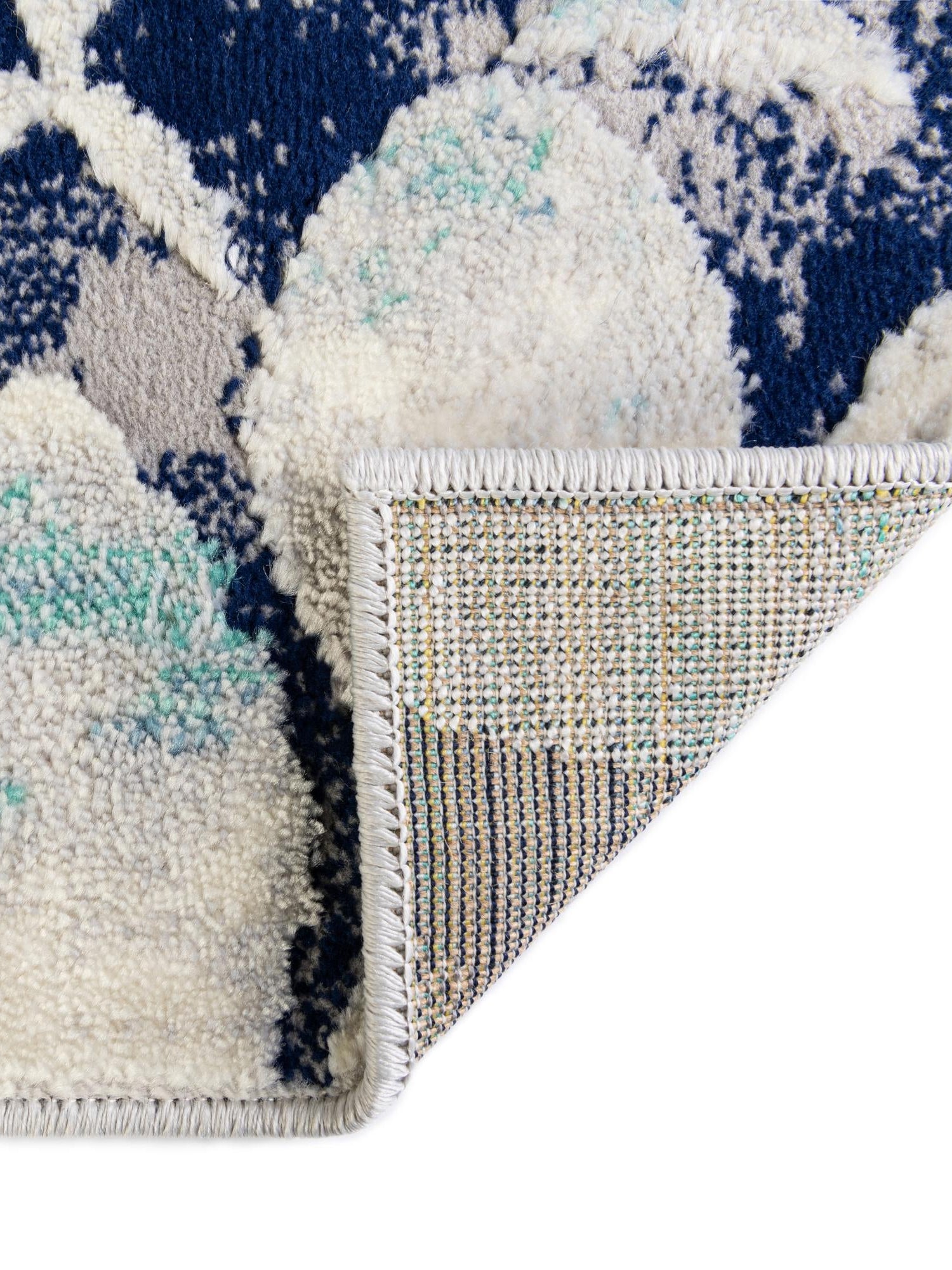 Blue 9' x 12' Ariel Rectangle Area Rug 70% Polypropylene & 30% Polyester Easy Clean Living Room Bedroom Dining Office Carpet for Sale at Rug Engine