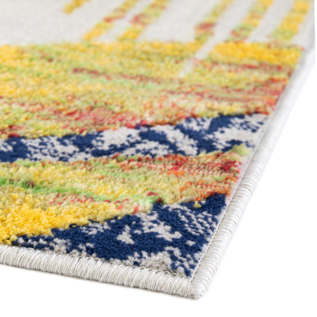 Multicolor 5' 3 x 8' Ariel Rectangle Area Rug 70% Polypropylene & 30% Polyester Easy Clean Living Room Bedroom Dining Office Carpet for Sale at Rug Engine