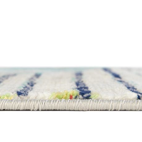 Multicolor 7' x 7' Ariel Round Area Rug 70% Polypropylene & 30% Polyester Easy Clean Living Room Bedroom Dining Office Carpet for Sale at Rug Engine