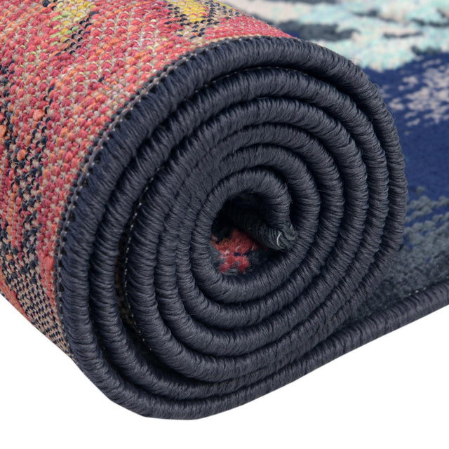 Multicolor 9' x 12' Ariel Rectangle Area Rug 70% Polypropylene & 30% Polyester Easy Clean Living Room Bedroom Dining Office Carpet for Sale at Rug Engine