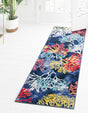 Multicolor 2' x 6' Ariel Runner Area Rug 70% Polypropylene & 30% Polyester Easy Clean Living Room Bedroom Dining Office Carpet for Sale at Rug Engine