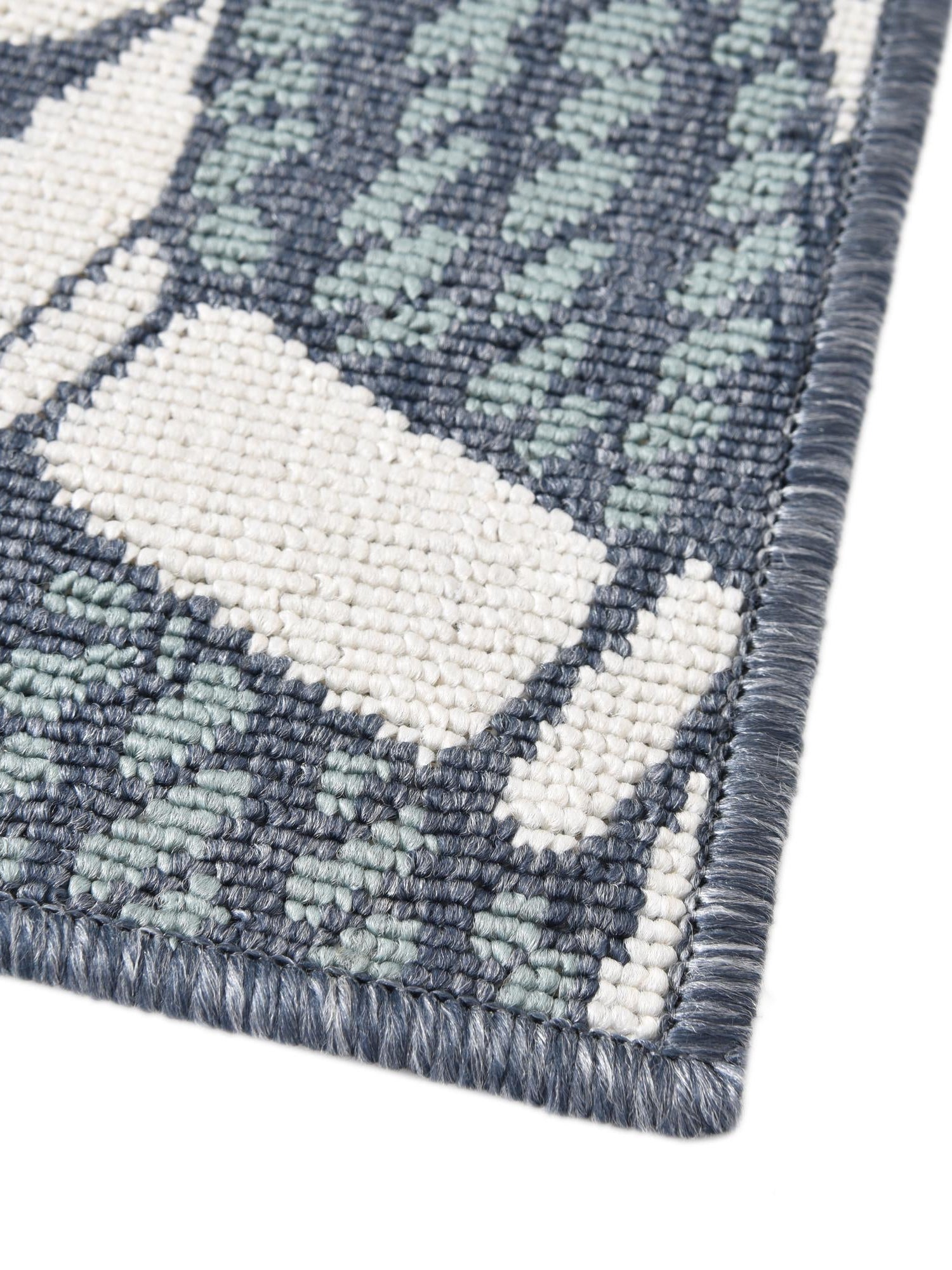 Navy Blue 7' 10 x 10' Outdoor Coastal Rectangle Area Rug Weather Resistant for Patio, Deck, Terrace, Balcony, Porch 100% Polypropylene Coastal Decor Carpet for Sale at Rug Engine