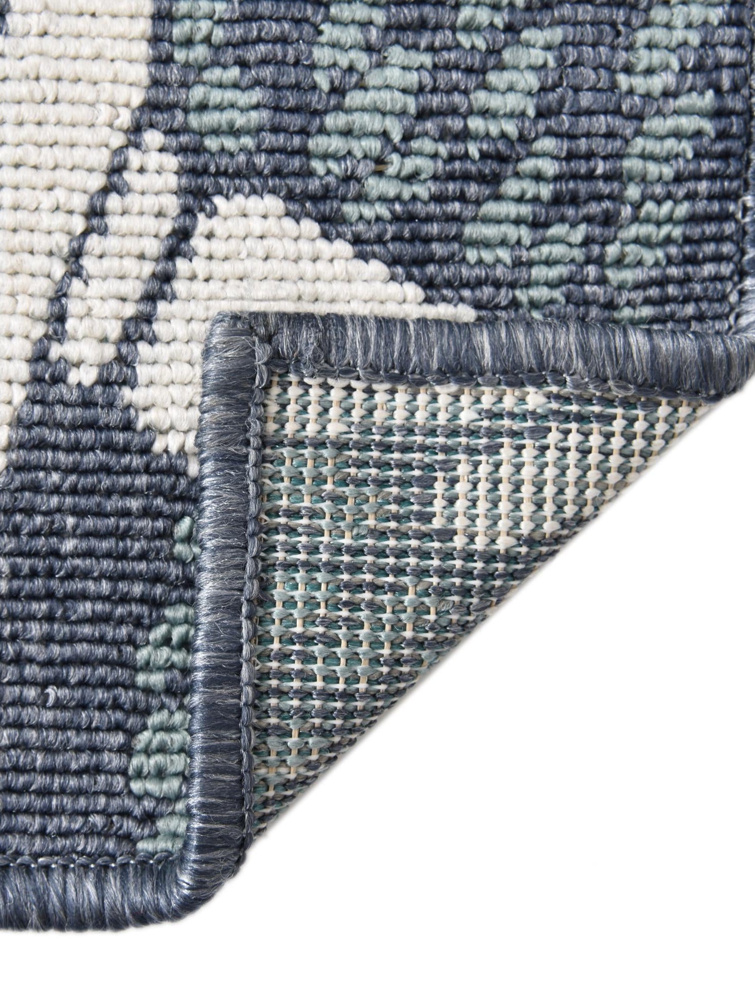 Navy Blue 7' 10 x 10' Outdoor Coastal Rectangle Area Rug Weather Resistant for Patio, Deck, Terrace, Balcony, Porch 100% Polypropylene Coastal Decor Carpet for Sale at Rug Engine