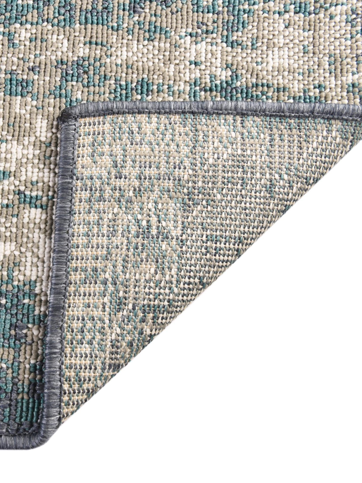 Blue 7' 10 x 10' Outdoor Coastal Rectangle Area Rug Weather Resistant for Patio, Deck, Terrace, Balcony, Porch 100% Polypropylene Coastal Decor Carpet for Sale at Rug Engine