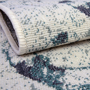 Ivory 4' x 6' Outdoor Coastal Rectangle Area Rug Weather Resistant for Patio, Deck, Terrace, Balcony, Porch 100% Polypropylene Coastal Decor Carpet for Sale at Rug Engine