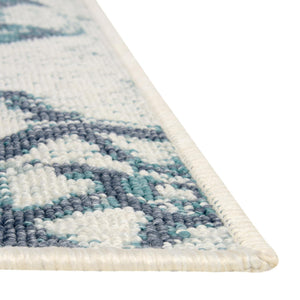 Ivory 4' x 6' Outdoor Coastal Rectangle Area Rug Weather Resistant for Patio, Deck, Terrace, Balcony, Porch 100% Polypropylene Coastal Decor Carpet for Sale at Rug Engine