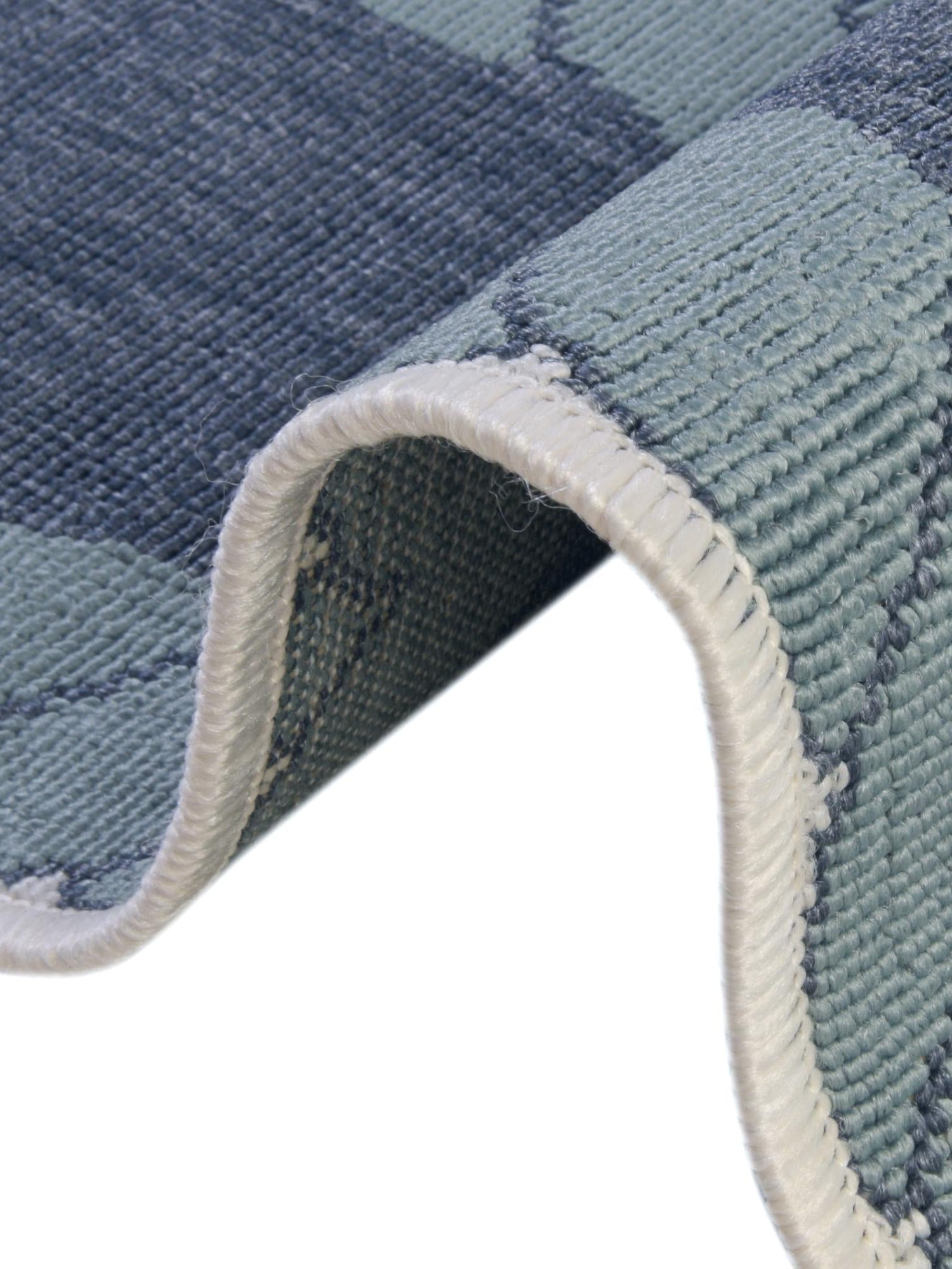 Navy Blue 10' x 10' Outdoor Coastal Square Area Rug Weather Resistant for Patio, Deck, Terrace, Balcony, Porch 100% Polypropylene Coastal Decor Carpet for Sale at Rug Engine