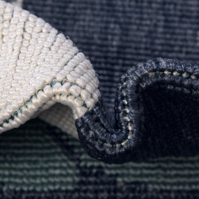 Navy Blue 2' x 6' Outdoor Coastal Runner Rug