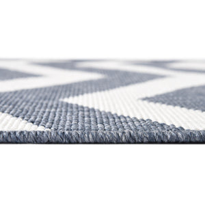 Navy Blue 4' x 6' Outdoor Coastal Rectangle Area Rug Weather Resistant for Patio, Deck, Terrace, Balcony, Porch 100% Polypropylene Coastal Decor Carpet for Sale at Rug Engine