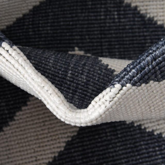 Navy Blue 4' x 6' Outdoor Coastal Rectangle Area Rug Weather Resistant for Patio, Deck, Terrace, Balcony, Porch 100% Polypropylene Coastal Decor Carpet for Sale at Rug Engine