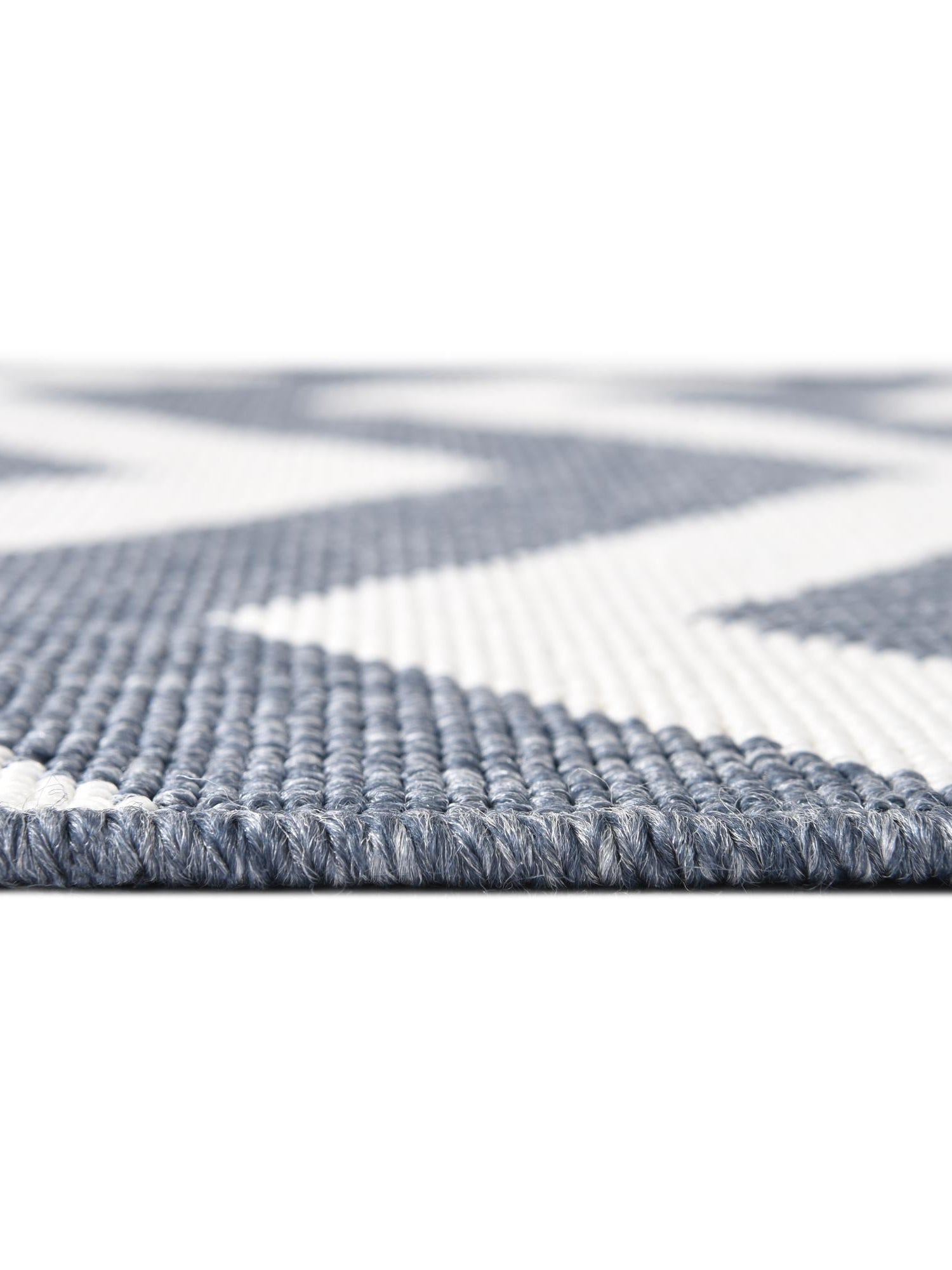 Navy Blue 2' x 8' Outdoor Coastal Runner Area Rug Weather Resistant for Patio, Deck, Terrace, Balcony, Porch 100% Polypropylene Coastal Decor Carpet for Sale at Rug Engine
