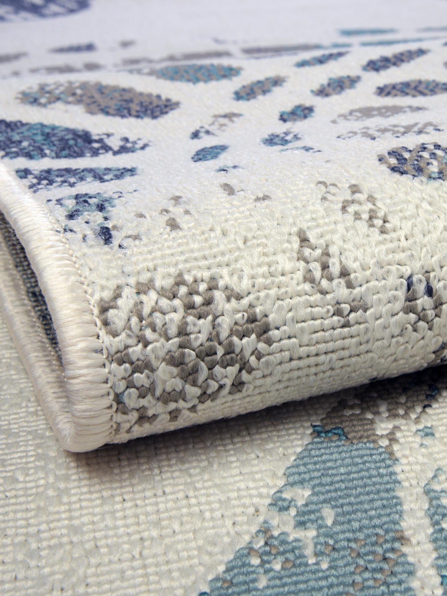 Ivory 7' 10 x 10' Outdoor Coastal Rectangle Area Rug Weather Resistant for Patio, Deck, Terrace, Balcony, Porch 100% Polypropylene Coastal Decor Carpet for Sale at Rug Engine