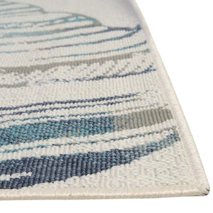 Ivory 9' x 12' Outdoor Coastal Rectangle Area Rug Weather Resistant for Patio, Deck, Terrace, Balcony, Porch 100% Polypropylene Coastal Decor Carpet for Sale at Rug Engine
