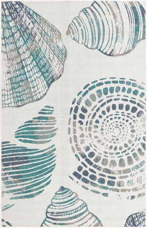 Ivory 1' 3 x 1' 3 Outdoor Coastal Sample Area Rug Weather Resistant for Patio, Deck, Terrace, Balcony, Porch 100% Polypropylene Coastal Decor Carpet for Sale at Rug Engine