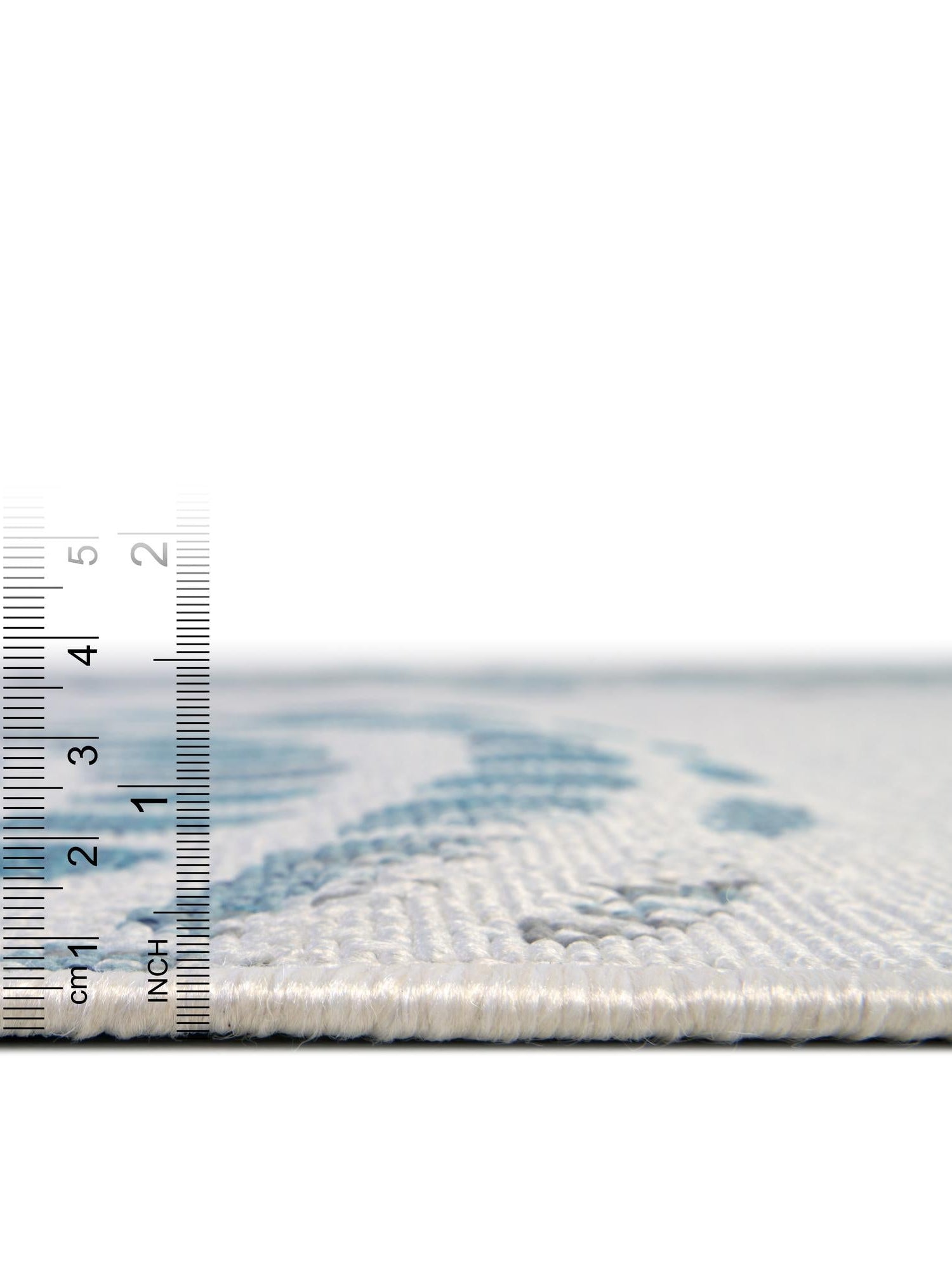 Ivory 4' x 4' Outdoor Coastal Round Area Rug Weather Resistant for Patio, Deck, Terrace, Balcony, Porch 100% Polypropylene Coastal Decor Carpet for Sale at Rug Engine
