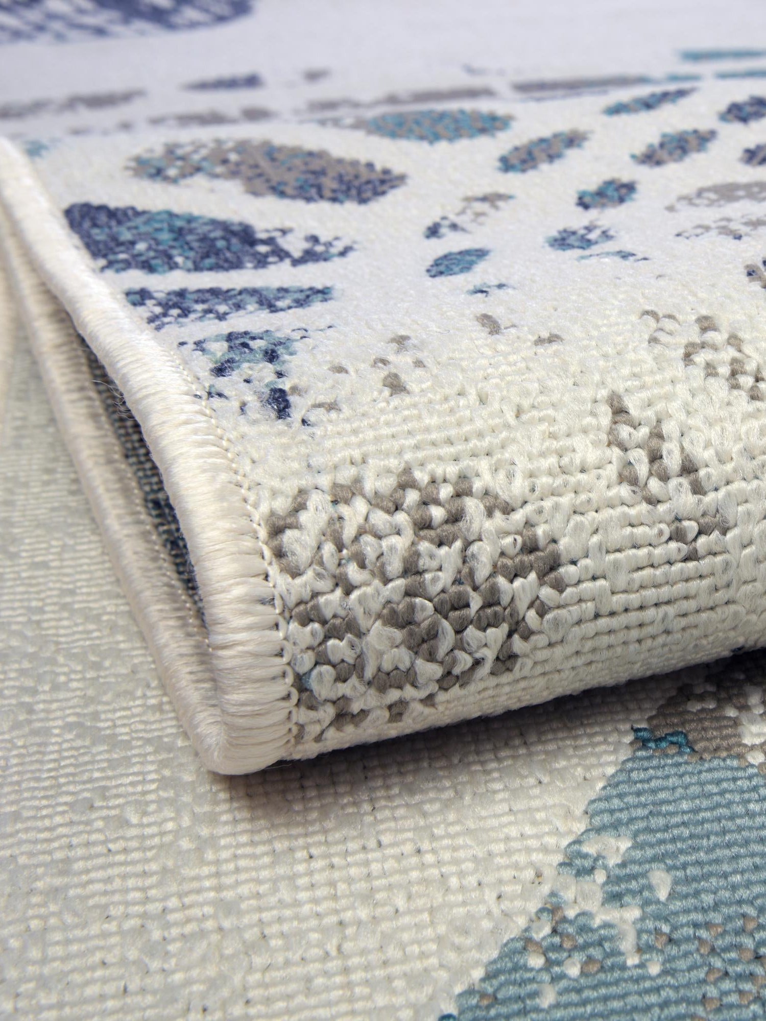Ivory 4' x 4' Outdoor Coastal Round Area Rug Weather Resistant for Patio, Deck, Terrace, Balcony, Porch 100% Polypropylene Coastal Decor Carpet for Sale at Rug Engine