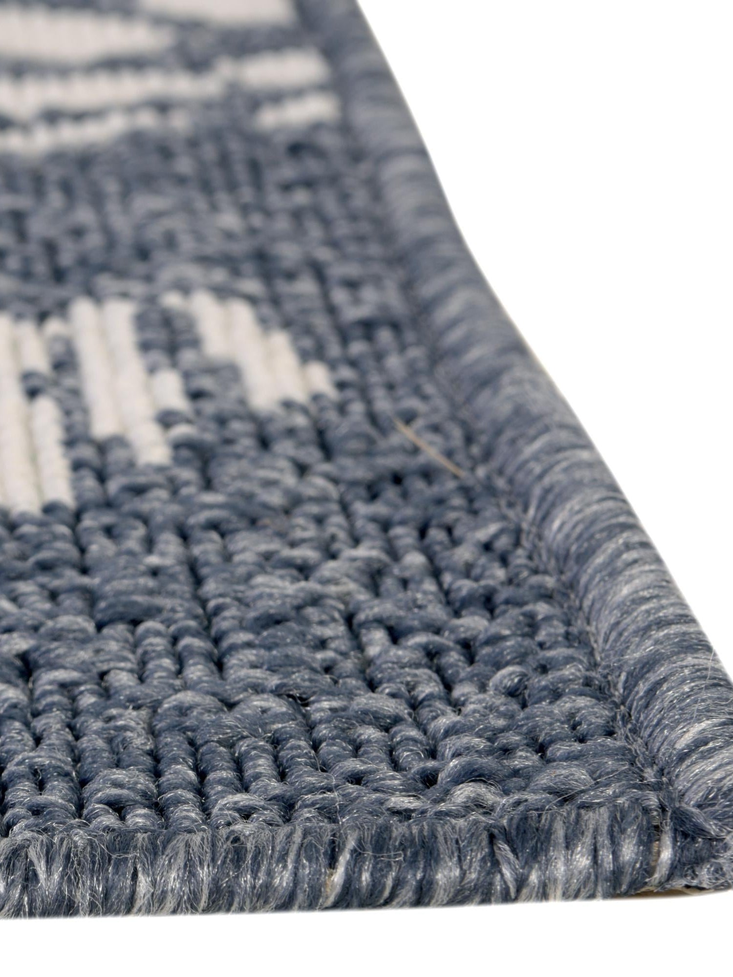 Navy Blue 2' x 8' Outdoor Coastal Runner Area Rug Weather Resistant for Patio, Deck, Terrace, Balcony, Porch 100% Polypropylene Coastal Decor Carpet for Sale at Rug Engine