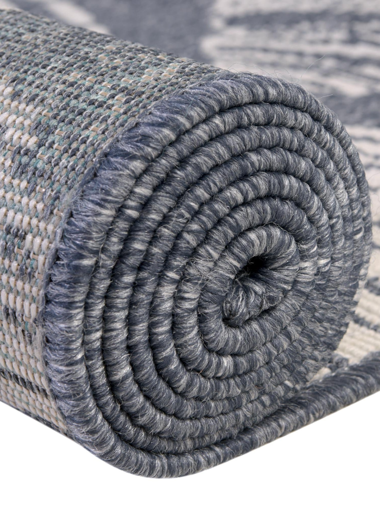Navy Blue 2' x 8' Outdoor Coastal Runner Area Rug Weather Resistant for Patio, Deck, Terrace, Balcony, Porch 100% Polypropylene Coastal Decor Carpet for Sale at Rug Engine
