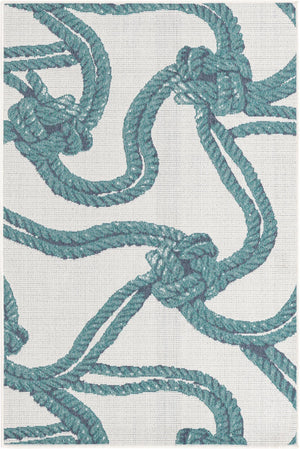 Ivory 4' x 6' Outdoor Coastal Rectangle Area Rug Weather Resistant for Patio, Deck, Terrace, Balcony, Porch 100% Polypropylene Coastal Decor Carpet for Sale at Rug Engine