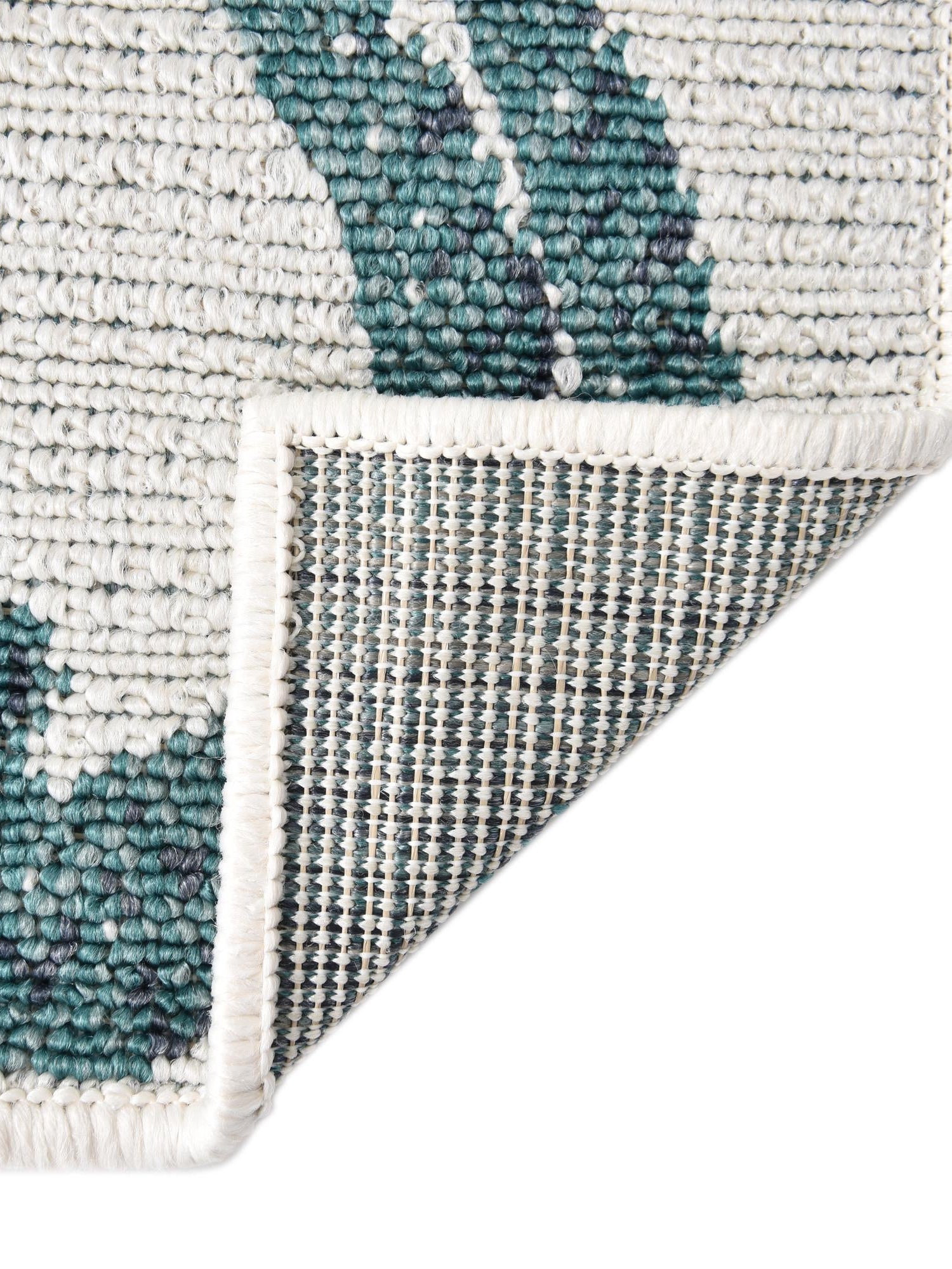 Ivory 2' x 8' Outdoor Coastal Runner Area Rug Weather Resistant for Patio, Deck, Terrace, Balcony, Porch 100% Polypropylene Coastal Decor Carpet for Sale at Rug Engine