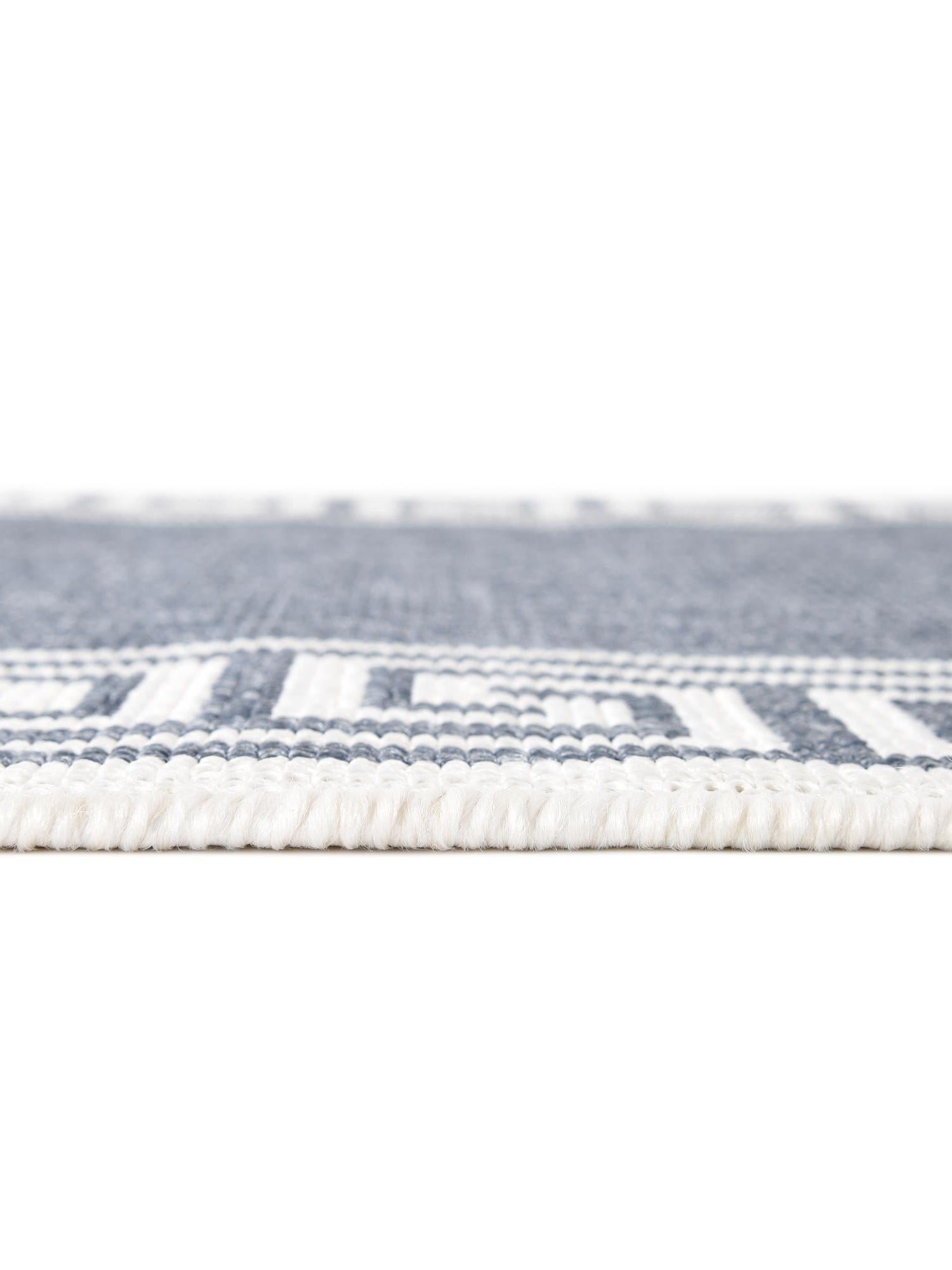 Navy Blue 7' 10 x 10' Outdoor Coastal Rectangle Area Rug Weather Resistant for Patio, Deck, Terrace, Balcony, Porch 100% Polypropylene Coastal Decor Carpet for Sale at Rug Engine