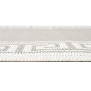 Gray 4' x 6' Outdoor Coastal Rectangle Area Rug Weather Resistant for Patio, Deck, Terrace, Balcony, Porch 100% Polypropylene Coastal Decor Carpet for Sale at Rug Engine