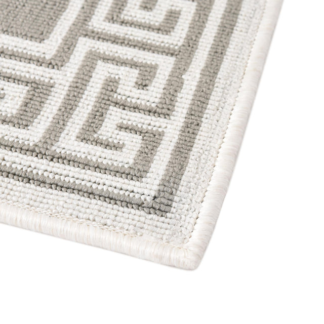 Gray 5' 3 x 8' Outdoor Coastal Rectangle Area Rug Weather Resistant for Patio, Deck, Terrace, Balcony, Porch 100% Polypropylene Coastal Decor Carpet for Sale at Rug Engine