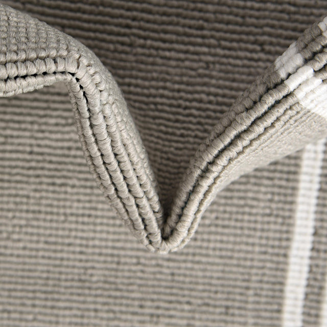 Gray 4' x 6' Outdoor Coastal Rectangle Area Rug Weather Resistant for Patio, Deck, Terrace, Balcony, Porch 100% Polypropylene Coastal Decor Carpet for Sale at Rug Engine