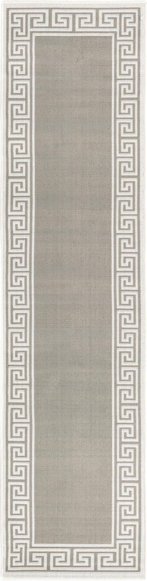 Gray 2' x 8' Outdoor Coastal Runner Area Rug Weather Resistant for Patio, Deck, Terrace, Balcony, Porch 100% Polypropylene Coastal Decor Carpet for Sale at Rug Engine