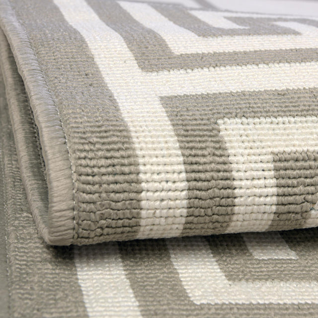 Ivory 5' 3 x 8' Outdoor Coastal Rectangle Area Rug Weather Resistant for Patio, Deck, Terrace, Balcony, Porch 100% Polypropylene Coastal Decor Carpet for Sale at Rug Engine