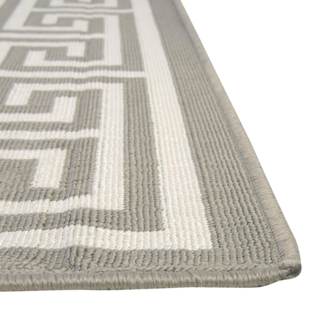 Ivory 4' x 6' Outdoor Coastal Rectangle Area Rug Weather Resistant for Patio, Deck, Terrace, Balcony, Porch 100% Polypropylene Coastal Decor Carpet for Sale at Rug Engine
