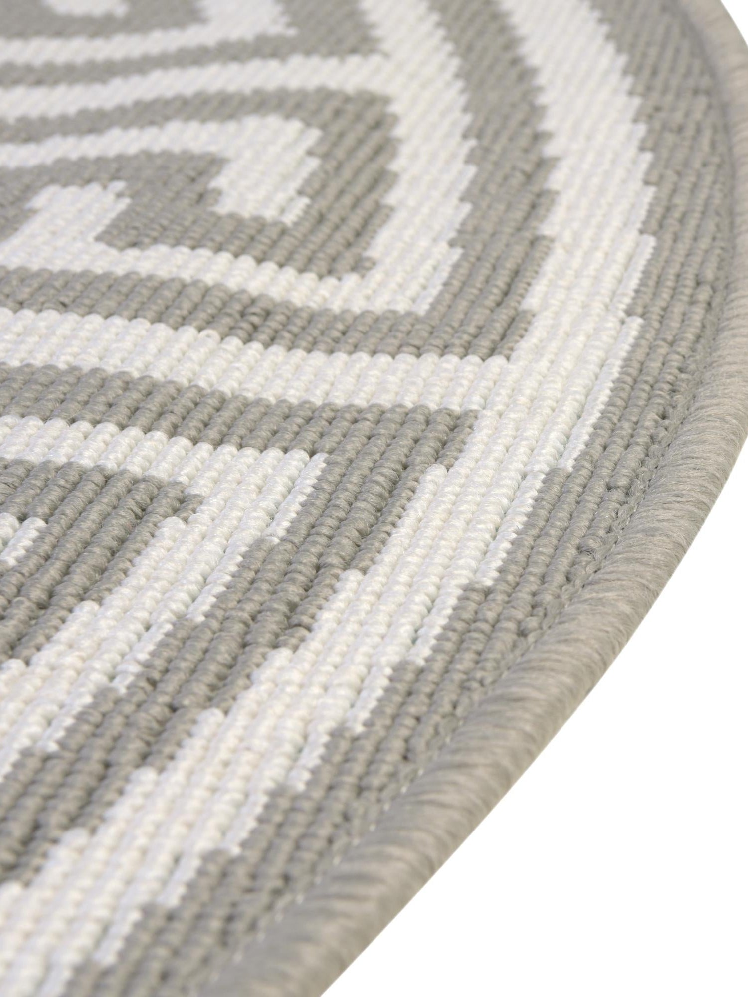 Ivory 7' x 7' Outdoor Coastal Round Area Rug Weather Resistant for Patio, Deck, Terrace, Balcony, Porch 100% Polypropylene Coastal Decor Carpet for Sale at Rug Engine