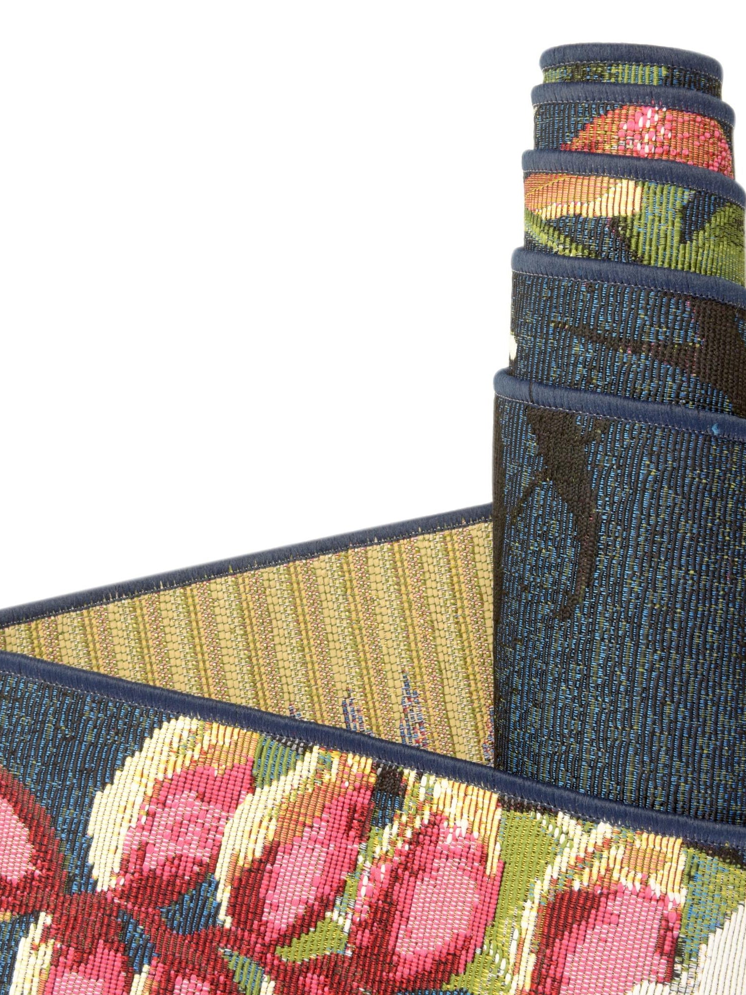 Multicolor 2' x 3' Outdoor Botanical Rectangle Area Rug Weather Resistant for Patio, Deck, Terrace, Balcony, Porch Polypropylene Garden Floral Tropical Carpet for Sale at Rug Engine