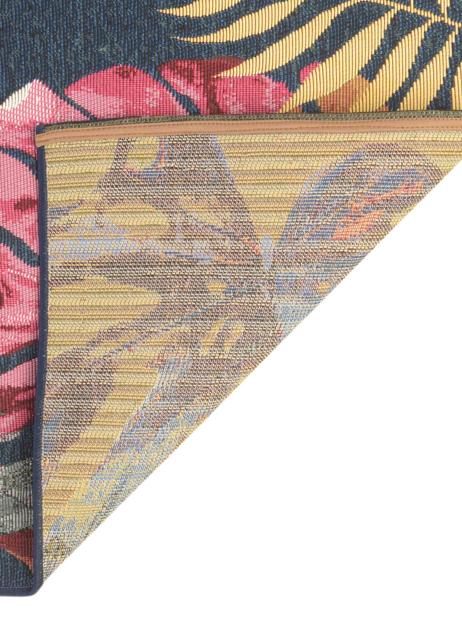 Multicolor 2' x 6' Outdoor Botanical Runner Area Rug Weather Resistant for Patio, Deck, Terrace, Balcony, Porch Polypropylene Garden Floral Tropical Carpet for Sale at Rug Engine