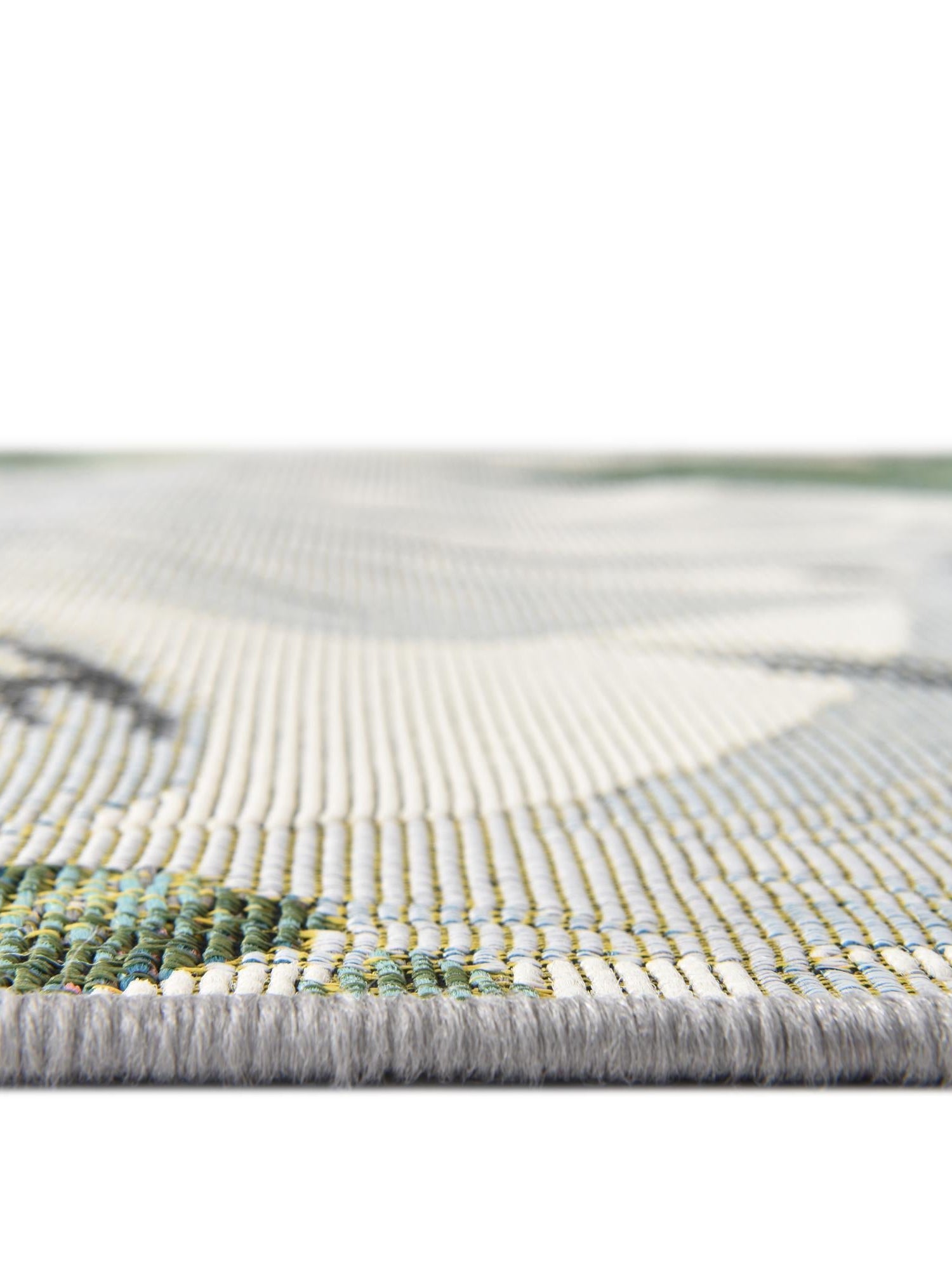 Multicolor 7' 10 x 10' Outdoor Botanical Rectangle Area Rug Weather Resistant for Patio, Deck, Terrace, Balcony, Porch Polypropylene Garden Floral Tropical Carpet for Sale at Rug Engine