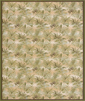 Green 10' x 12' Outdoor Botanical Rectangle Area Rug Weather Resistant for Patio, Deck, Terrace, Balcony, Porch Polypropylene Garden Floral Tropical Carpet for Sale at Rug Engine