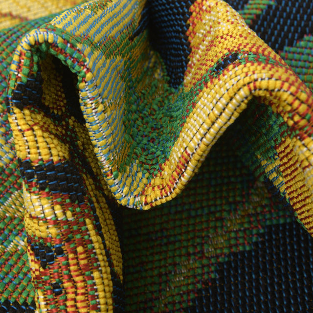 Multicolor 7' 1 x 10' Outdoor Botanical Rectangle Area Rug Weather Resistant for Patio, Deck, Terrace, Balcony, Porch