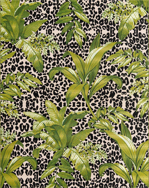 Green 7' 10 x 10' Outdoor Botanical Rectangle Area Rug Weather Resistant for Patio, Deck, Terrace, Balcony, Porch Polypropylene Garden Floral Tropical Carpet for Sale at Rug Engine