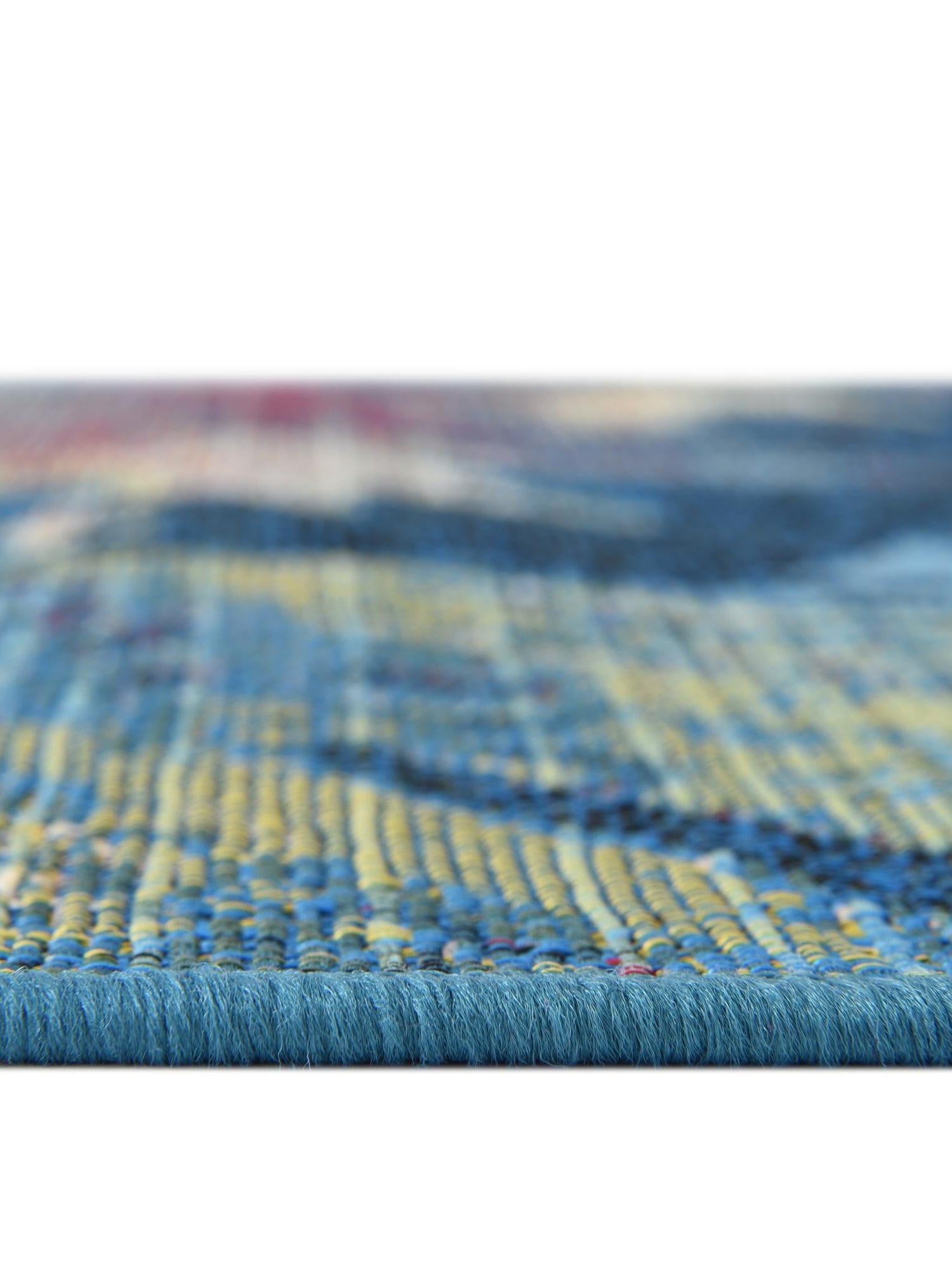 Multicolor 2' x 8' Outdoor Coastal Runner Area Rug Weather Resistant for Patio, Deck, Terrace, Balcony, Porch 100% Polypropylene Coastal Decor Carpet for Sale at Rug Engine