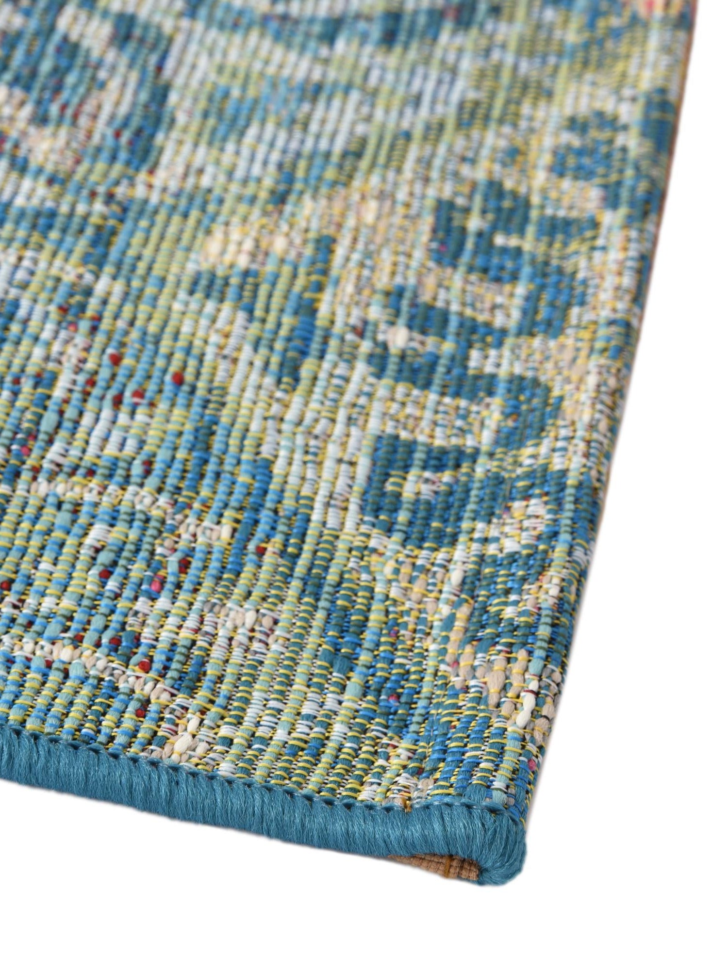 Multicolor 2' x 8' Outdoor Coastal Runner Area Rug Weather Resistant for Patio, Deck, Terrace, Balcony, Porch 100% Polypropylene Coastal Decor Carpet for Sale at Rug Engine