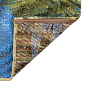 Multicolor 5' 3 x 8' Outdoor Coastal Rectangle Area Rug Weather Resistant for Patio, Deck, Terrace, Balcony, Porch 100% Polypropylene Coastal Decor Carpet for Sale at Rug Engine
